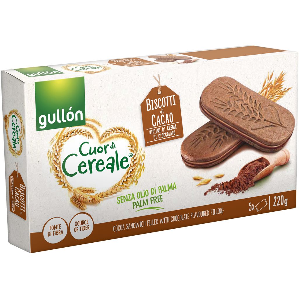 CDC SANDWICH BISCOTTO CIOCCOLATO RIPIENO CREMA CIOCCOLATA G.220