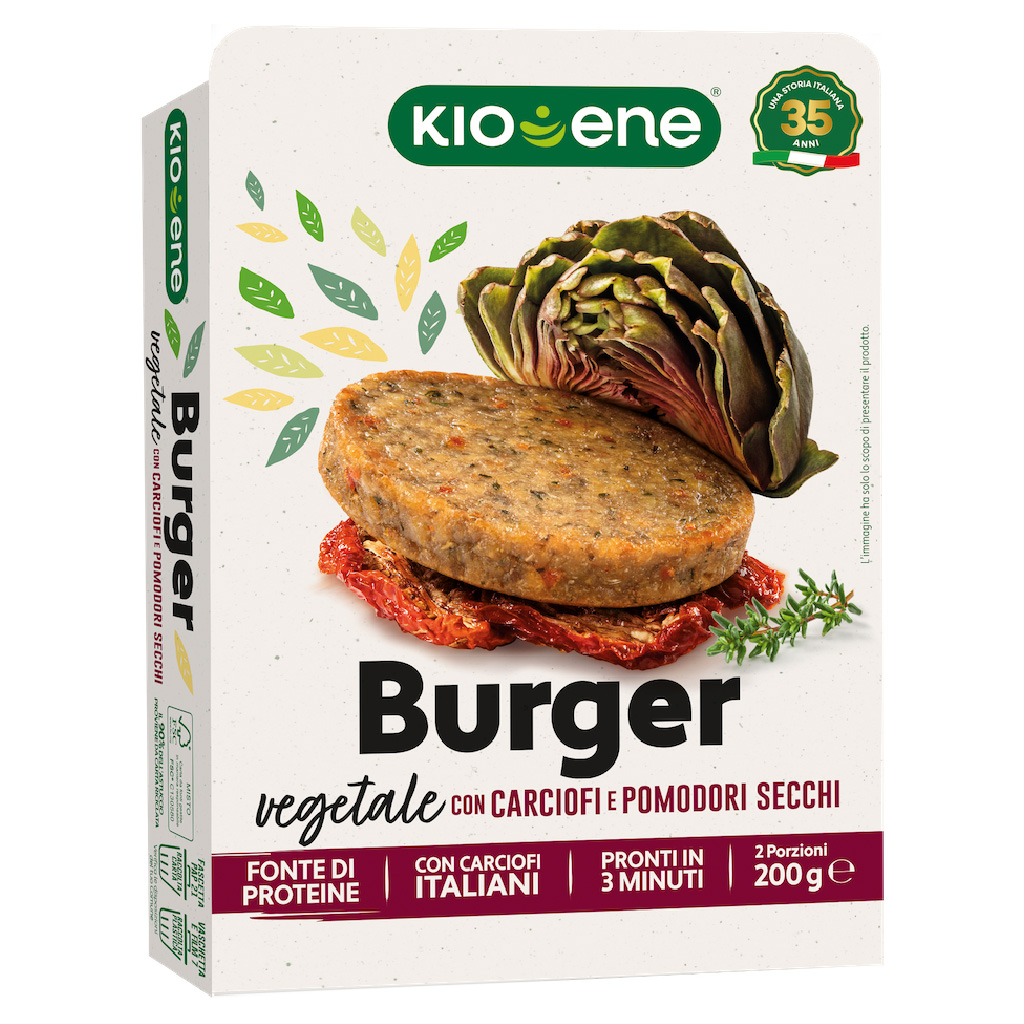 BURGER VEGETALI CARCIOFI E POMODORI SECCHI G.200