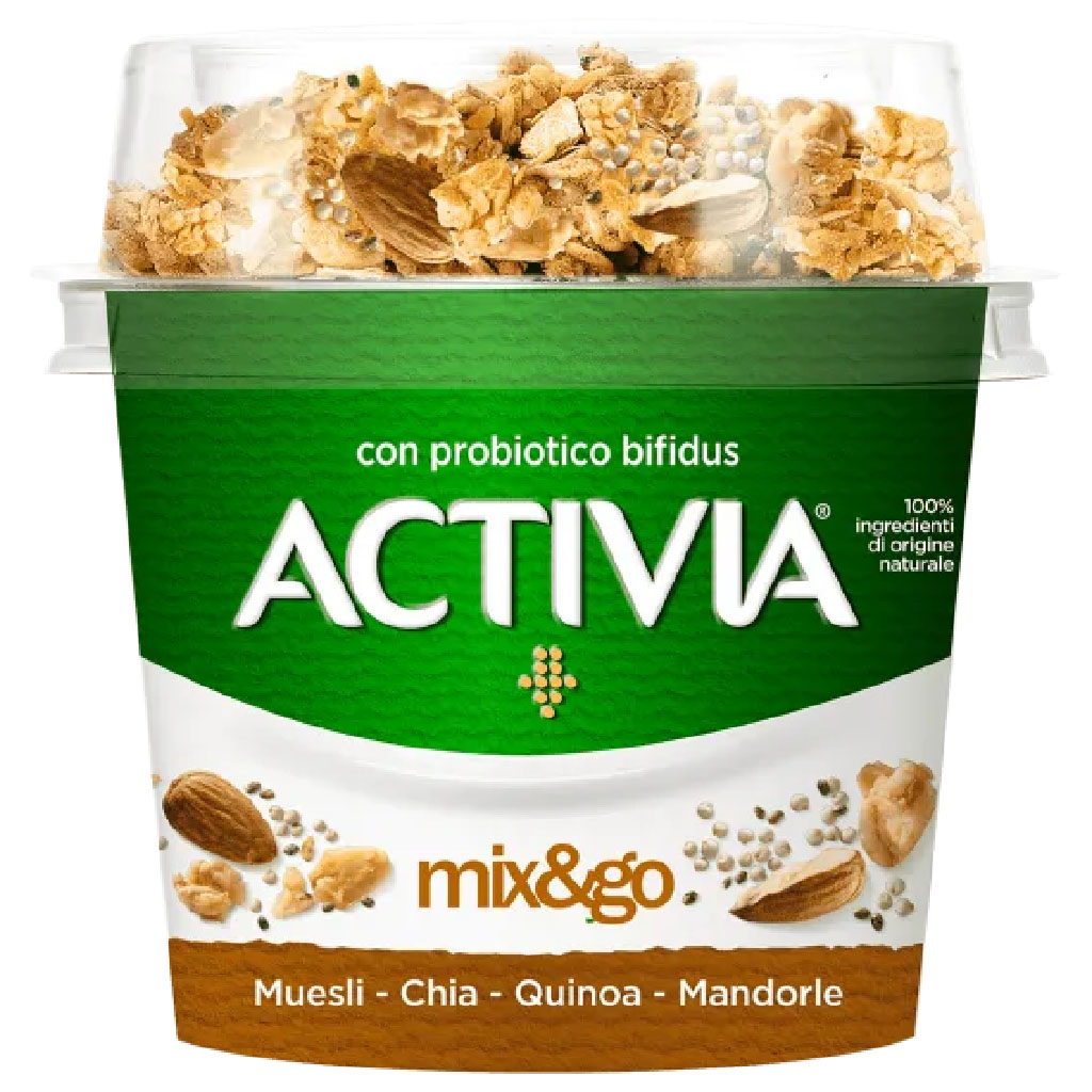 ACTIVIA MIX&GO MUESLI E CHIA E QUINOA E MANDORLE G.170